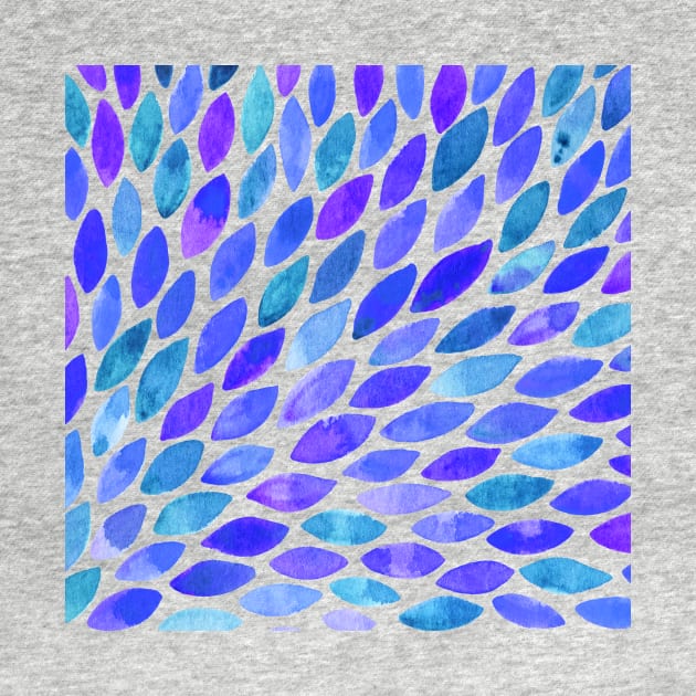 Watercolor brush strokes - blue and purple by wackapacka